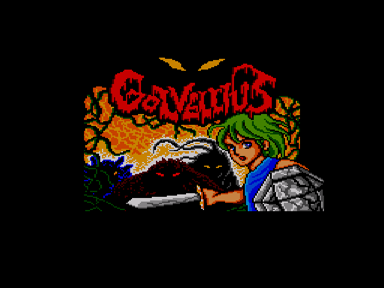 Golvellius Title Screen