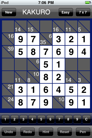 Kakuro Mania Completed Puzzle 2