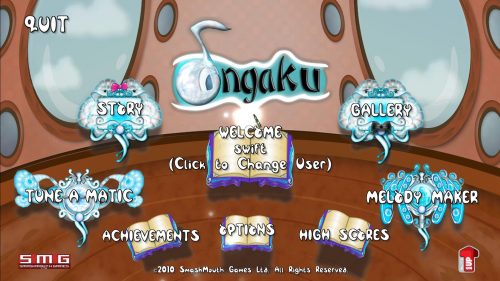 Ongaku Main Screen