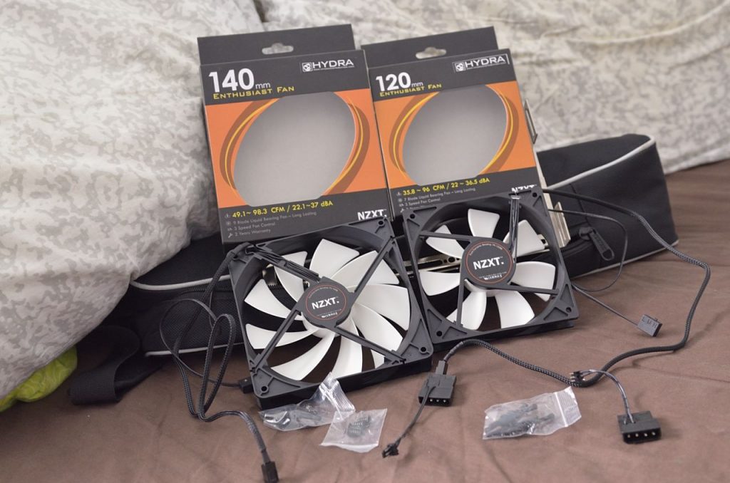 NZXT FX fans unboxed
