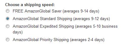 shipping speed