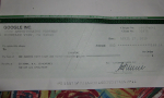 My First Ever Google Adsense Cheque