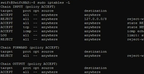 DIY NAS â€“ Basic Security: Firewall (iptables)