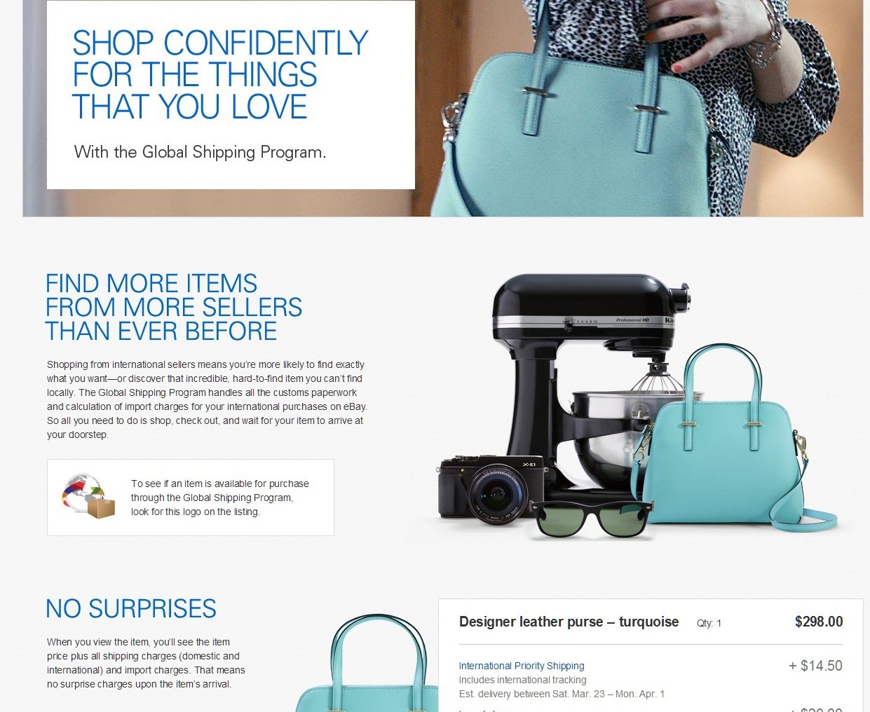 First Time with eBay Global Shipping Program