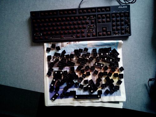 Keyboard drying keys